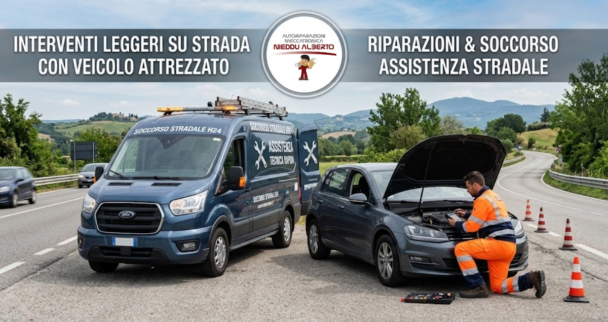 Officina mobile per interventi leggeri a Nuoro con Autoriparazioni Nieddu